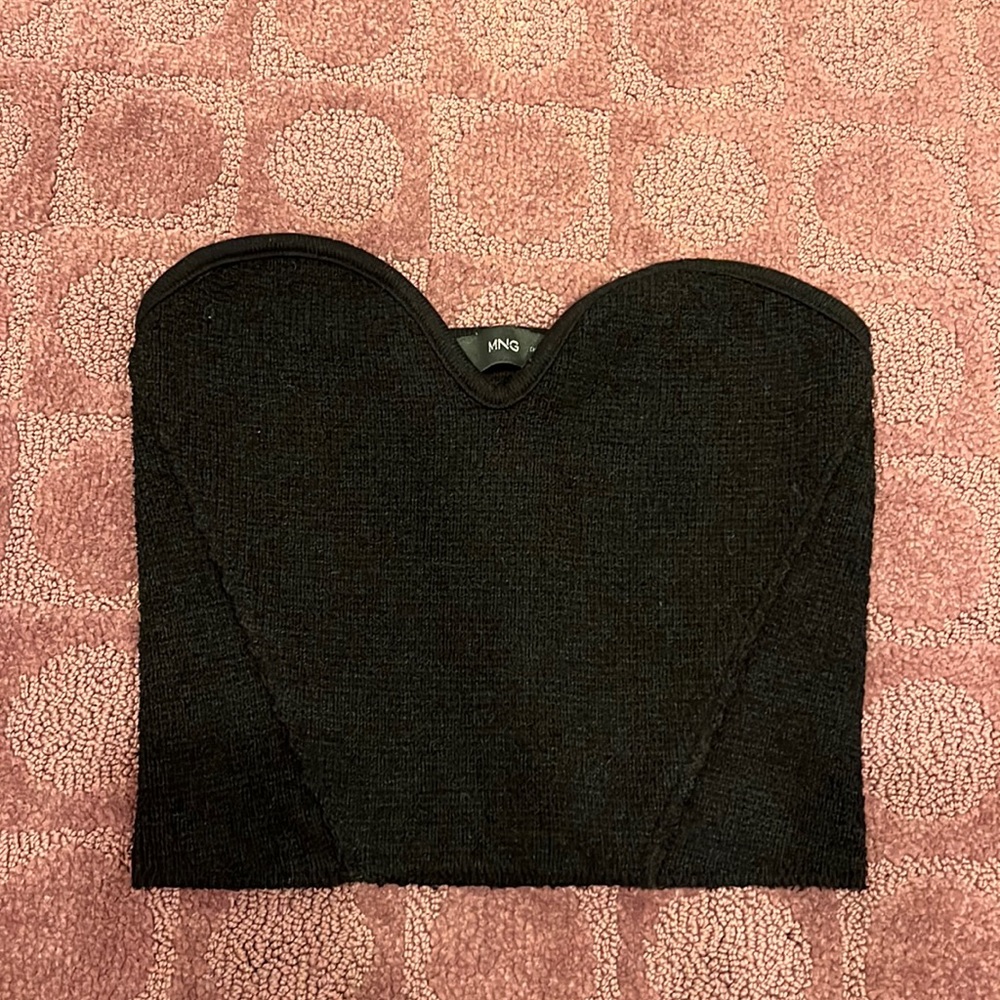 Mango Knit Black Corset Size XS